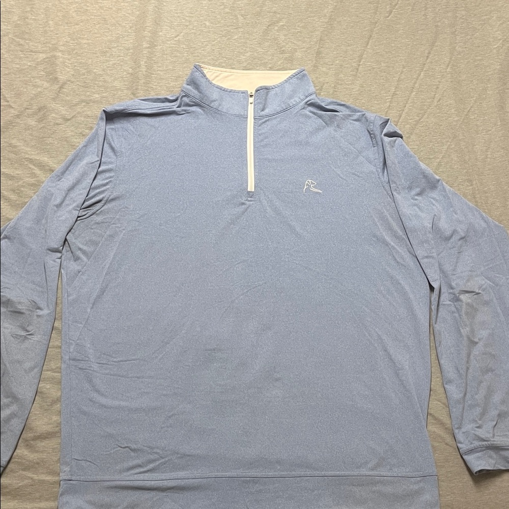 Rhoback Light Blue Quarter-Zip Pullover